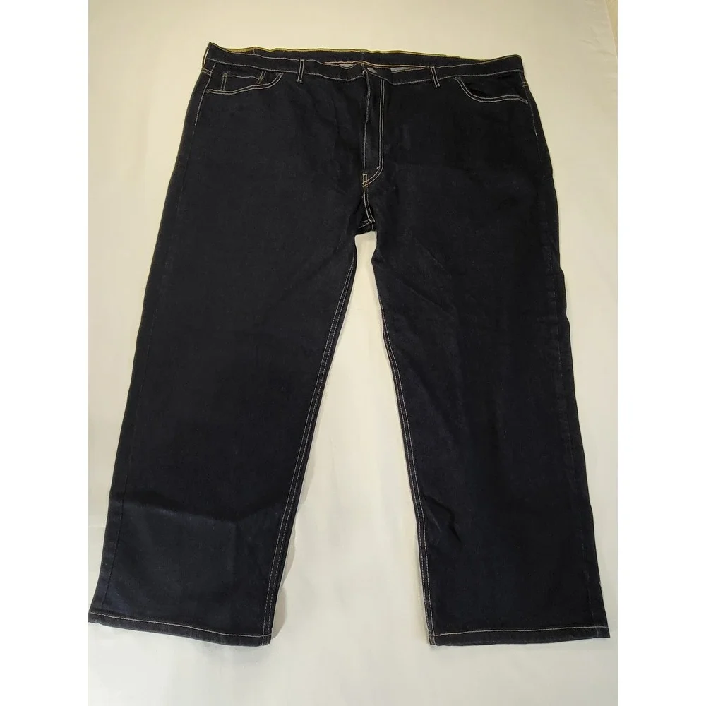 Levis 550 Relaxed Fit Jeans Mens 56x30 Dark Wash Indigo Denim Pants